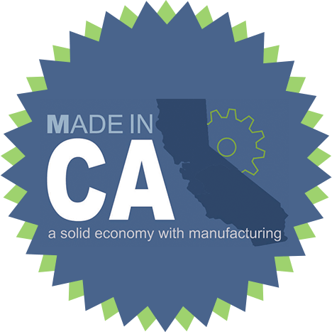 CMTC Made in CA manufacturing badge representing local precision CNC machining services.
